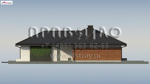 Проект современного одноэтажного дома с удобной планировкой S3-175-2 (Z317)