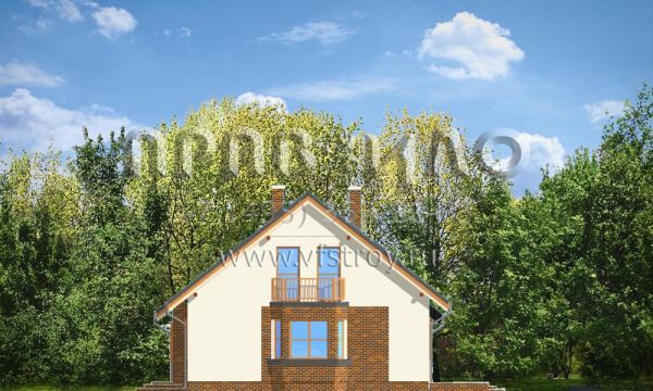 Проект уютного коттеджа S8-172 (Бриз)