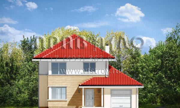 Проект коттеджа с двумя полноценными этажами S8-218 (Аметист)