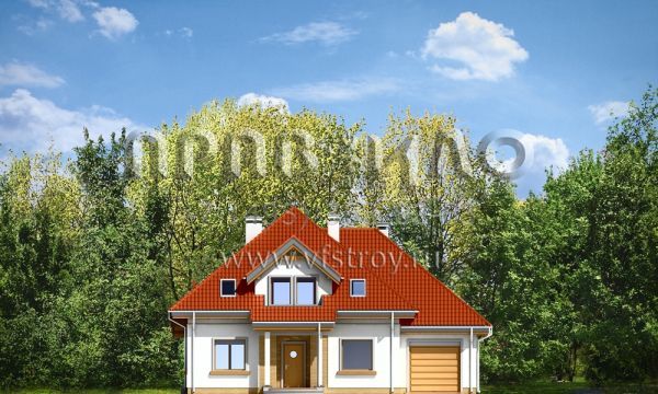 Проект дома с жилой мансардой S8-234 (Лука)