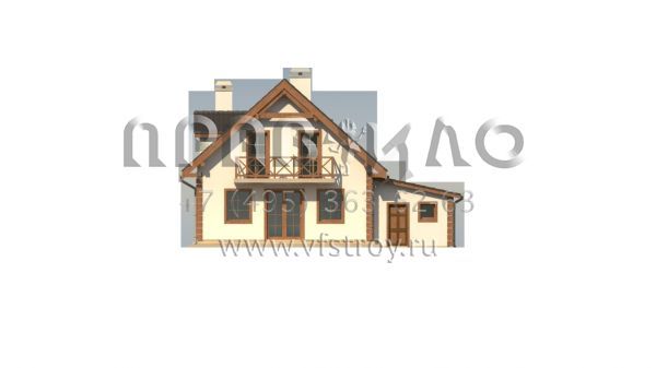 Проект квадратного в плане загородного дома S3-133 (Z1 gl)