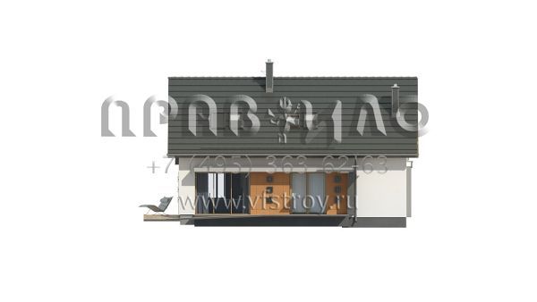 Проект одноэтажного загородного дома с гаражом S3-155 (Z269)