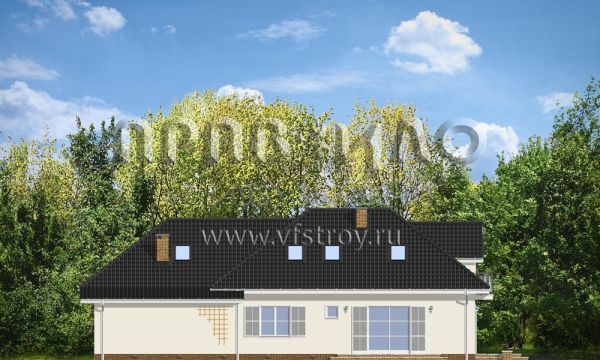 Проект дома с многоскатной кровлей S8-224-1 (Магнолия)