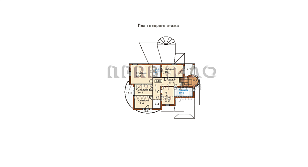 Респектабельный двухэтажный особняк с цоколем для состоятельных людей L-520-1K