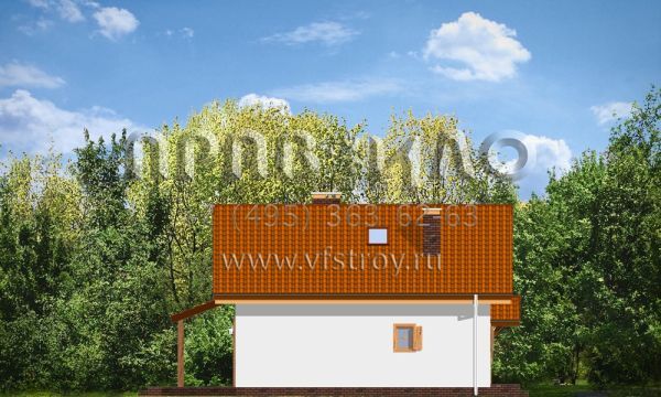 Проект экономичного коттеджа S8-111 (Блошка)