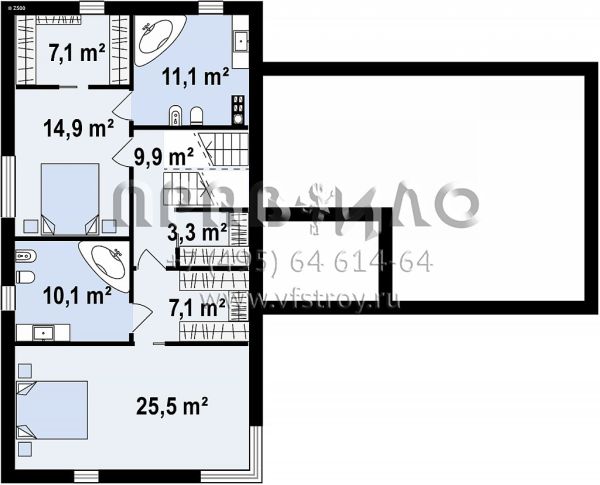 Проект стильного разноуровневого дома с широким остеклением фасадов и подземным гаражом S3-216-2 (Zx190)