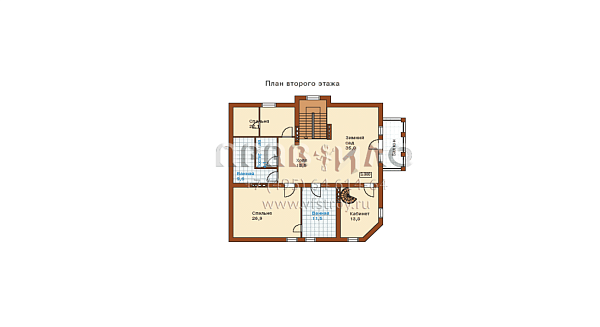 Красивый коттедж с башней K-288-1K