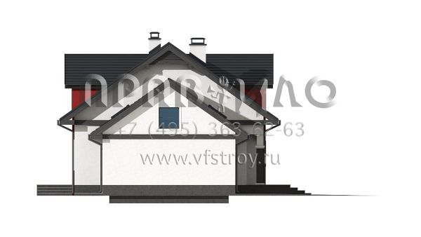 Проект красивого современного коттеджа S3-233-1 (Z28 GL)