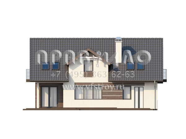 Проект дома с камином для супружеской пары  S3-191 (Z172)