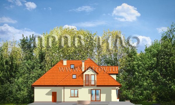 Проект коттеджа с гаражом S8-295 (Агнешка)