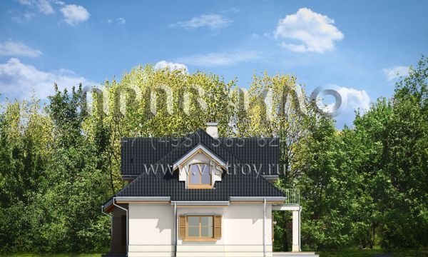 Проект загородного коттеджа с пристроенным гаражом  S8-228-1 (Габрик)