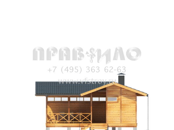 Летняя кухня с подсобными помещениями S7-53 (1-38а)