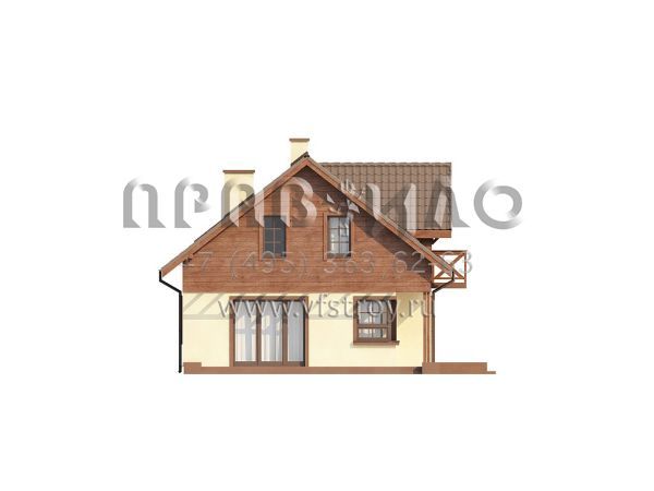 Проект загородного дома с поворотной лестницей S3-133-2 (Z33)