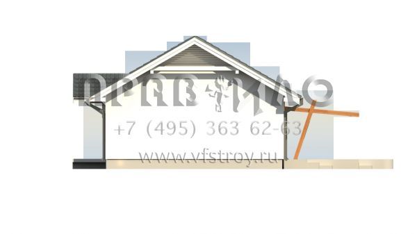 Проект компактного квадратного в плане дома  S3-79 (Z308)