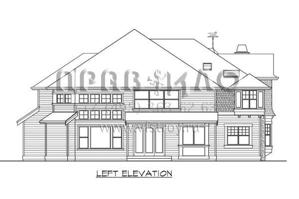 Проект особняка с гаражом на три машины S5-409 (341-00255)