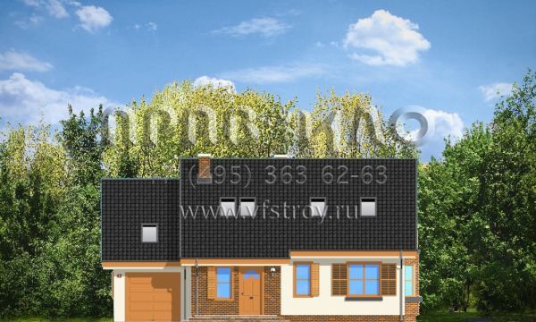 Проект уютного коттеджа S8-172 (Бриз)