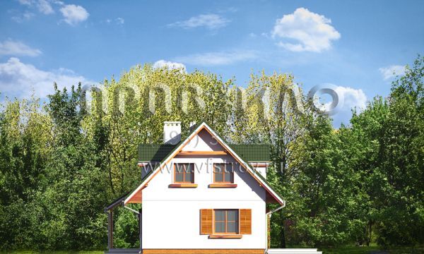 Проект квадратного загородного коттеджа S8-110-1 (Земляника)