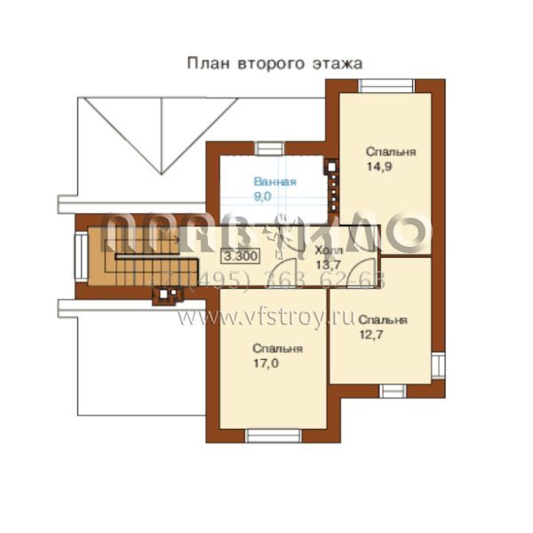 Проект дома с классическими фасадами S6-157 (I-157-1P)