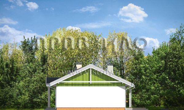 Проект стильного дома из современной керамики S8-144-3 (Солнечный с Гаражом 2)