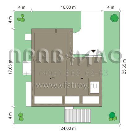 Проект дома с плоской кровлей S8-402 (Солнечная Вилла)