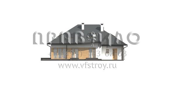 Проект комфортабельного дома из кирпича, керамических блоков или газобетона S3-224 (Z56 A)