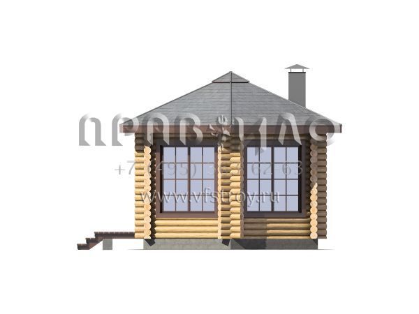 Проект шестигранной беседки S7-20 (1-43)
