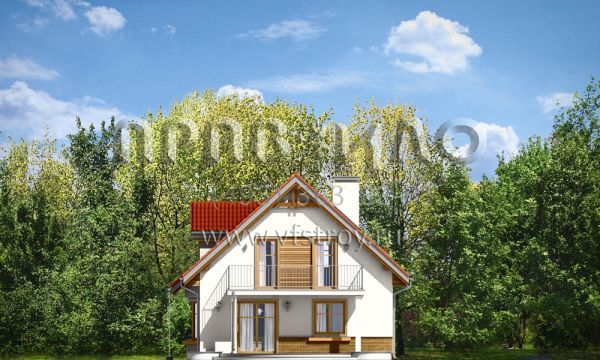 Проект дома с крытым крыльцом S8-139 (Михалина)