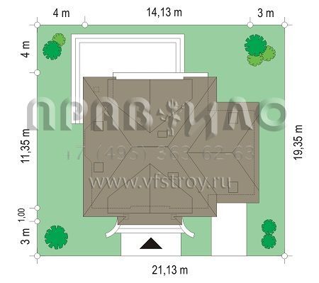 Проект коттеджа для большой семьи S8-224 (Дом на Медаль 2)