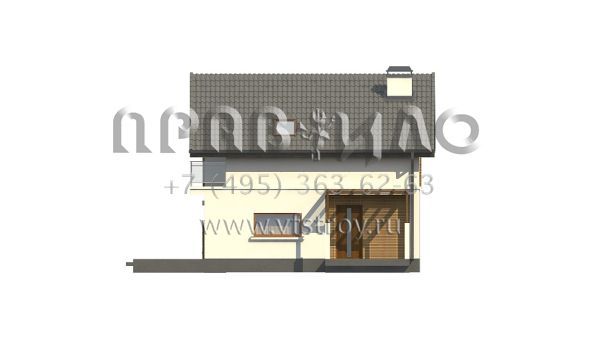 Проект комфортного частного дома для двоих  S3-129 (Z248)