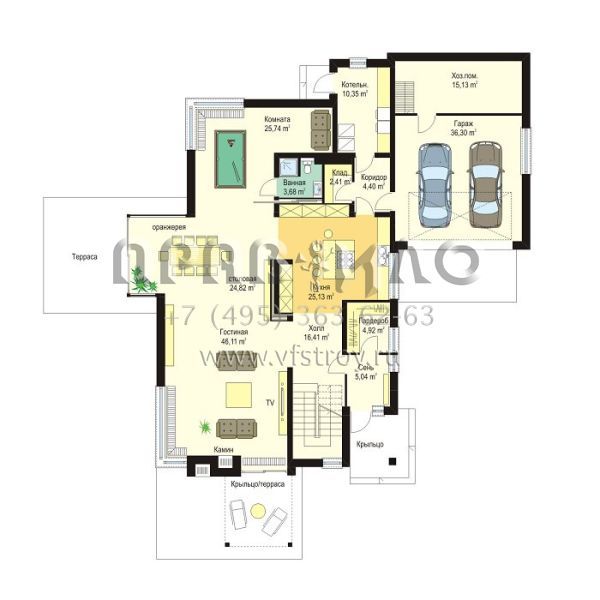 Проект стильного современного дома S8-426 (Южный)