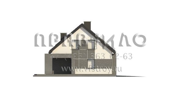 Проект стильного современного одноэтажного дома с гаражом и просторной террасой s3-168-5 (Z347)