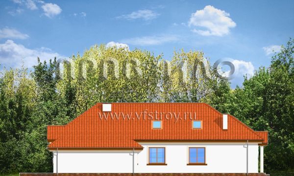 Проект вытянутого одноэтажного дома S8-139-1 (Такса)