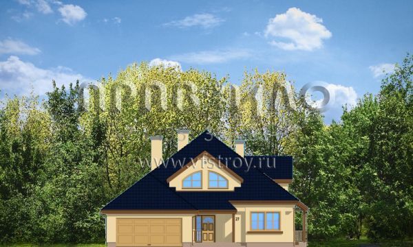 Проект дома с изолированной кухней S8-303 (Хорнувек)