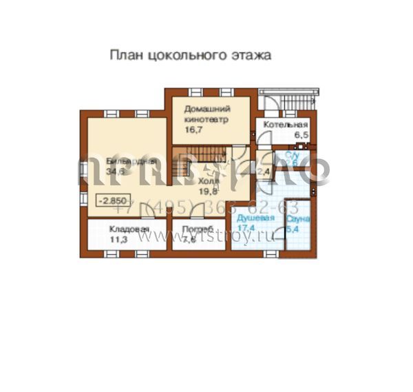 Проект современного особняка S6-403(M-403-1P)