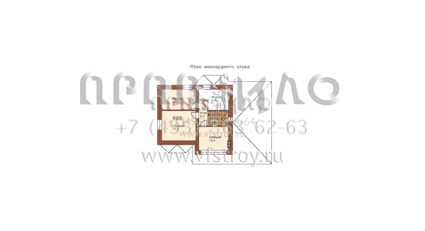 Проект дома из пенобетонных блоков H-146-1P