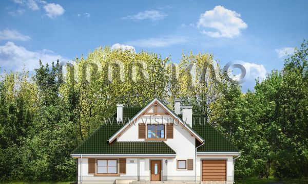 Проект коттеджа со сложными фасадами S8-235 (Дом в Берёзках)