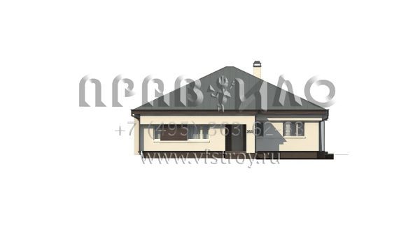Проект одноэтажного коттеджа с четырьмя спальнями S3-153-3 (Z200 BG)