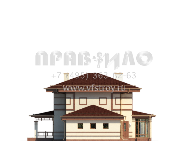 Дом с гаражом на два автомобиля S7-248 (3-15b)