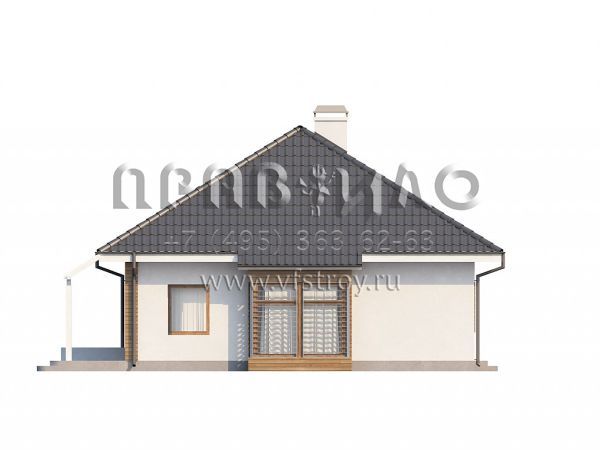 Проект квадратного в плане комфортабельного дома S3-182 (Z104)