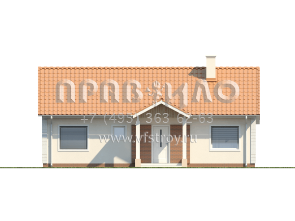 Проект комфортабельного одноэтажного дома  S3-112-7 (Z91)