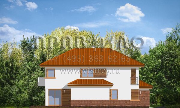  Проект двухэтажного коттеджа с многоскатной крышей S8-237-1 (Кассиопея)