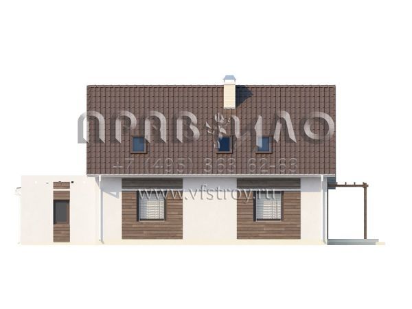 Проект современного функционального дома с камином S3-179-3 (Z117)