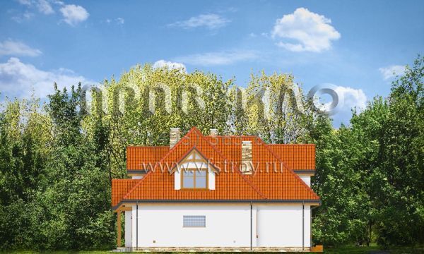 Проект дома с гардеробными S8-264-1 (Ясень 2)