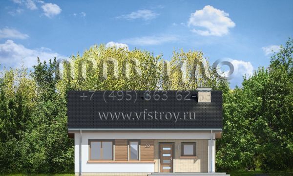 Проект стильного одноэтажного коттеджа S8-109 (Бонифаций)