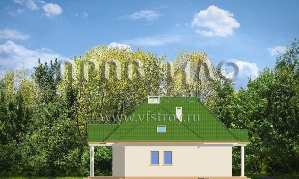 Проект одноэтажного дома с колоннами S8-178-1 (Мазурек 2)