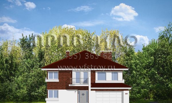 Проект коттеджа с угловыми окнами S8-451-2 (Габриэль 3)