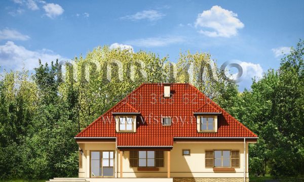 Проект коттеджа с мансардой и подвалом S8-270-2 (Гетман)