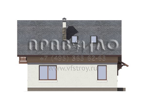 Проект экономичного загородного дома из газобетона S7-117(3-29)