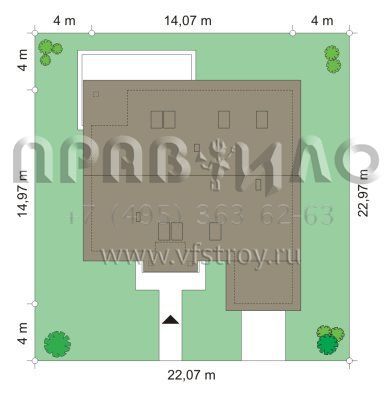 Проект с удобной планировкой S8-166-4 (Нектаринка)