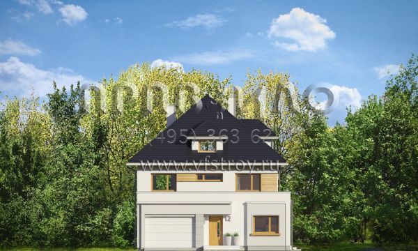 Проект двухэтажного коттеджа с чердаком S8-331 (Агат 2)